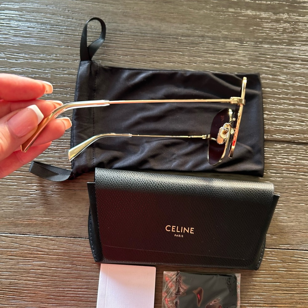Authentic NEW Celine Square Aviator Sunglasses - Picture 3 of 8
